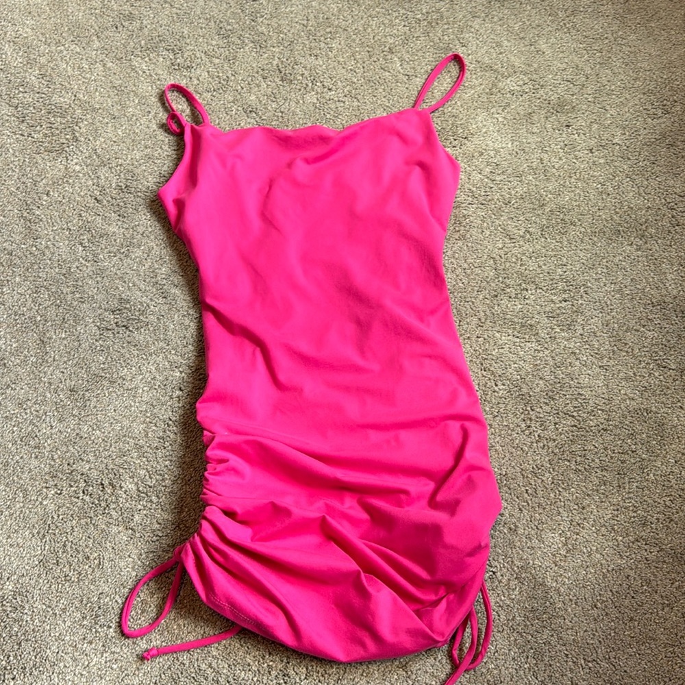 pink mini dress